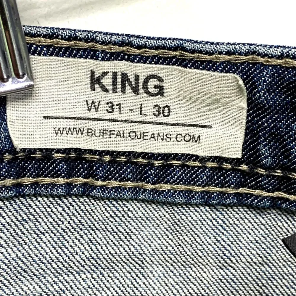 Buffalo David Bitton King Jeans Blue Denim Distressed Mens 31x30